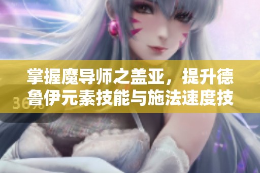 掌握魔导师之盖亚，提升德鲁伊元素技能与施法速度技巧