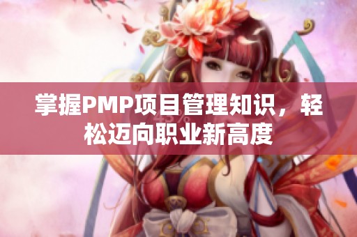 掌握PMP项目管理知识，轻松迈向职业新高度