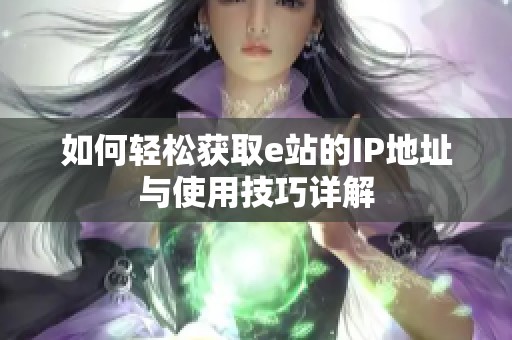 如何轻松获取e站的IP地址与使用技巧详解