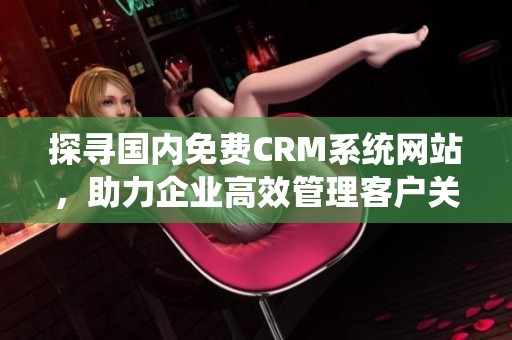 探寻国内免费CRM系统网站，助力企业高效管理客户关系