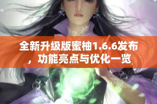 全新升级版蜜柚1.6.6发布，功能亮点与优化一览