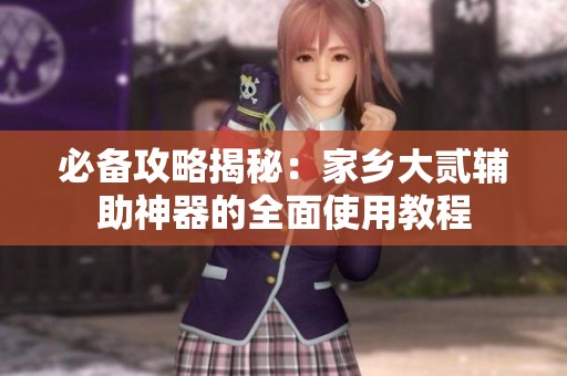 必备攻略揭秘：家乡大贰辅助神器的全面使用教程