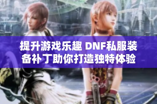 提升游戏乐趣 DNF私服装备补丁助你打造独特体验