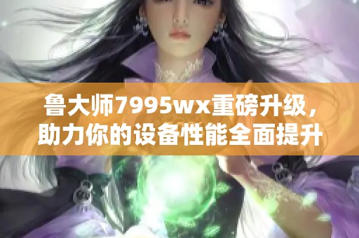 鲁大师7995wx重磅升级，助力你的设备性能全面提升