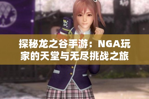 探秘龙之谷手游：NGA玩家的天堂与无尽挑战之旅