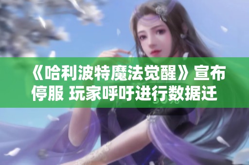 《哈利波特魔法觉醒》宣布停服 玩家呼吁进行数据迁移保护游戏成就
