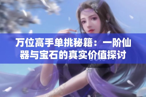 万位高手单挑秘籍：一阶仙器与宝石的真实价值探讨