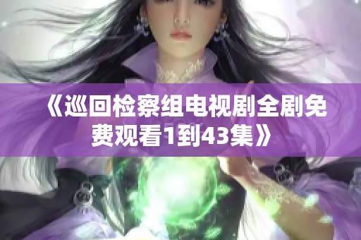 《巡回检察组电视剧全剧免费观看1到43集》