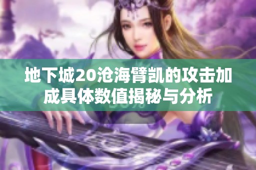 地下城20沧海臂凯的攻击加成具体数值揭秘与分析