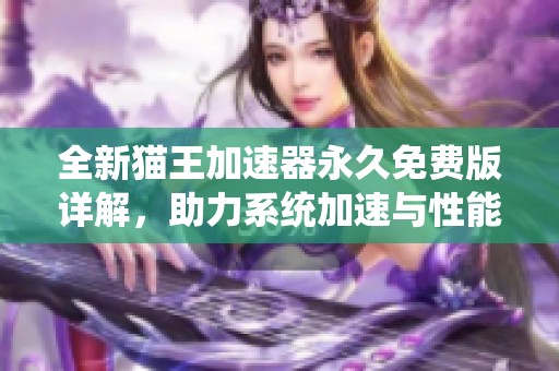 全新猫王加速器永久免费版详解，助力系统加速与性能提升