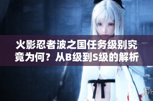 火影忍者波之国任务级别究竟为何？从B级到S级的解析