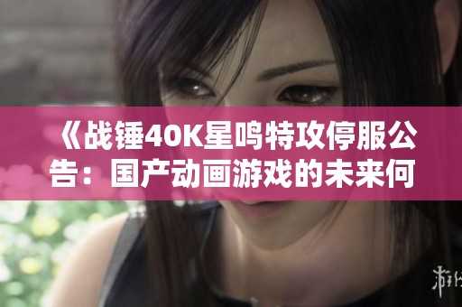 《战锤40K星鸣特攻停服公告：国产动画游戏的未来何去何从》