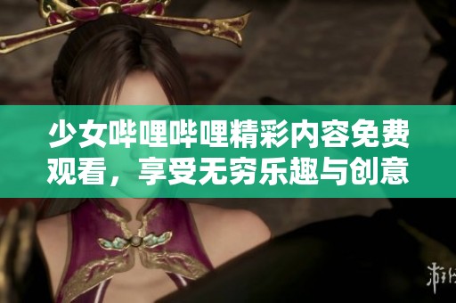 少女哔哩哔哩精彩内容免费观看，享受无穷乐趣与创意