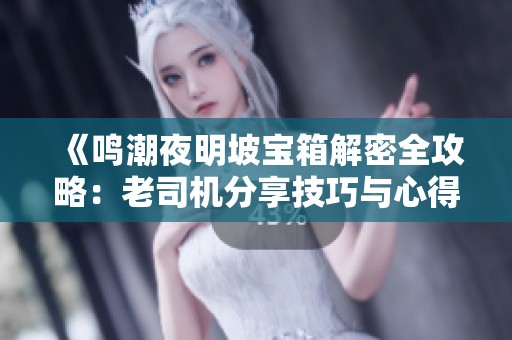 《鸣潮夜明坡宝箱解密全攻略：老司机分享技巧与心得》