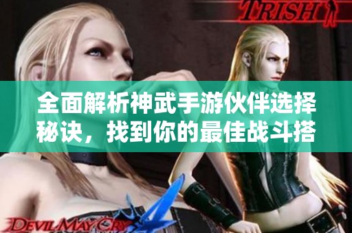 全面解析神武手游伙伴选择秘诀，找到你的最佳战斗搭档