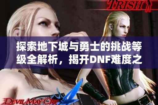 探索地下城与勇士的挑战等级全解析，揭开DNF难度之谜
