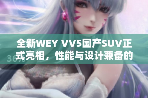 全新WEY VV5国产SUV正式亮相，性能与设计兼备的出色之作